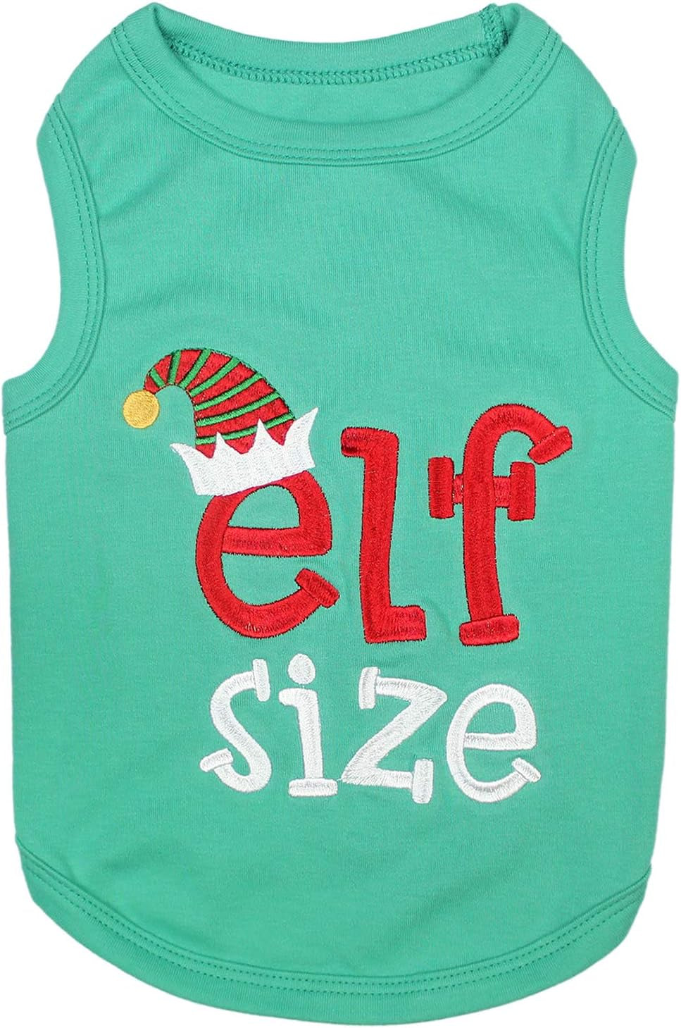 Funny Christmas Holiday Dog Cat Pet Shirts Tee Tanks - Naughty or Nice, Santa Outfit, Elf Size, Santa'S Helper, Sorry Santa I Ate Your Cookies (Elf Size, L)