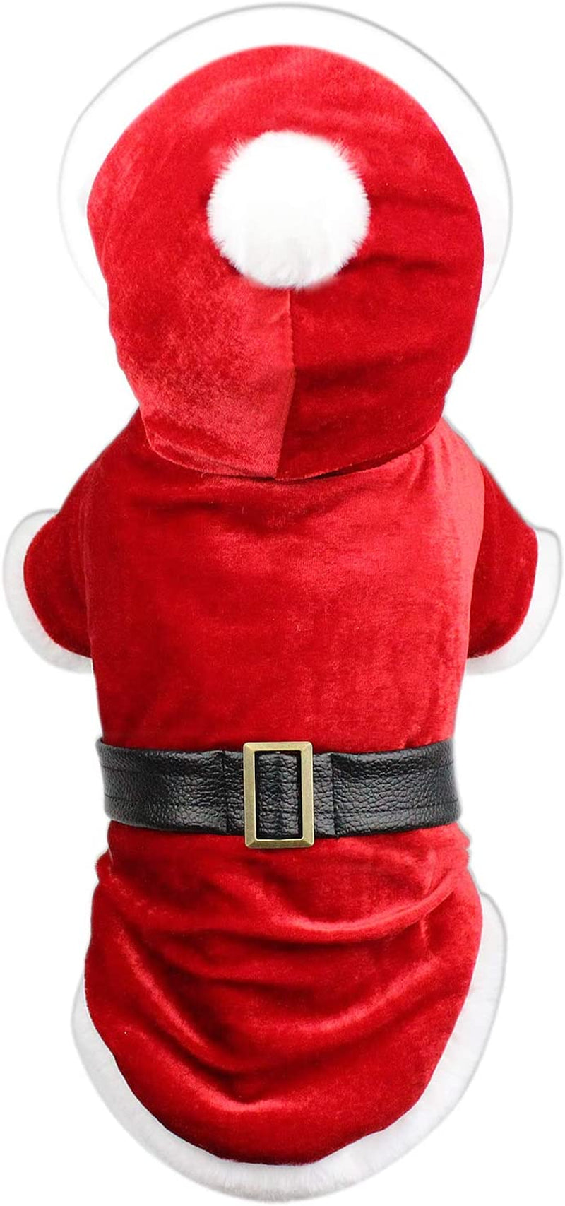 Dog Cat Pet Xmas Holiday Christmas Santa Claus Winter Hoodie, XL