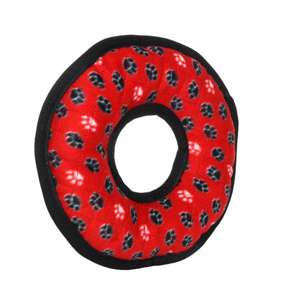 Ultimate Ring Red Paw, Squeaky and Durable Dog Toy