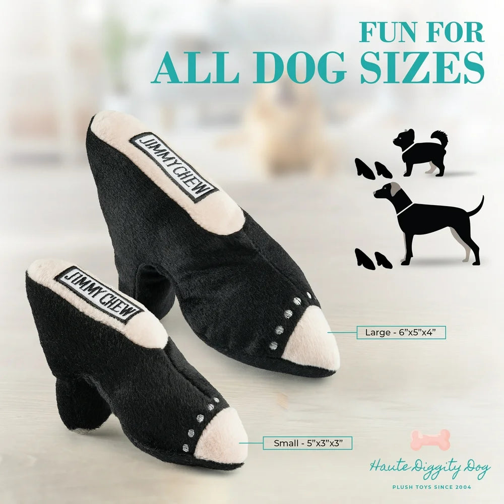 Fashion Hound Designer Shoes & Accessories Collection – Soft Plush Designer Dog Toys with Squeaker & Fun, Parody Designs from Safe, Machine-Washable Materials for All Breeds & Sizes