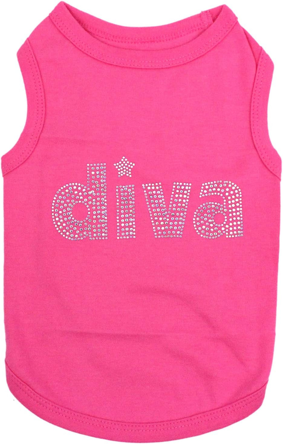 Dog Cat Clothes Tee Shirts Embroidered T-Shirt Diva, XS