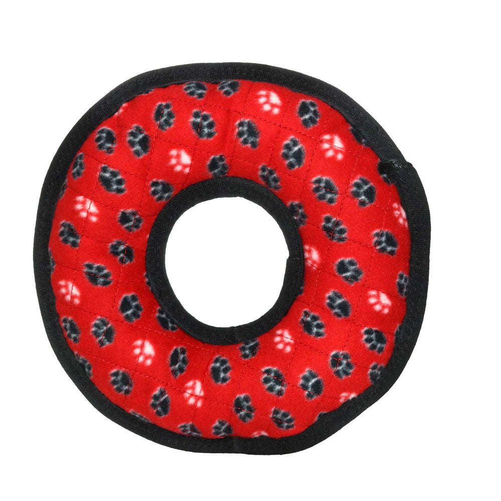 Ultimate Ring Red Paw, Squeaky and Durable Dog Toy