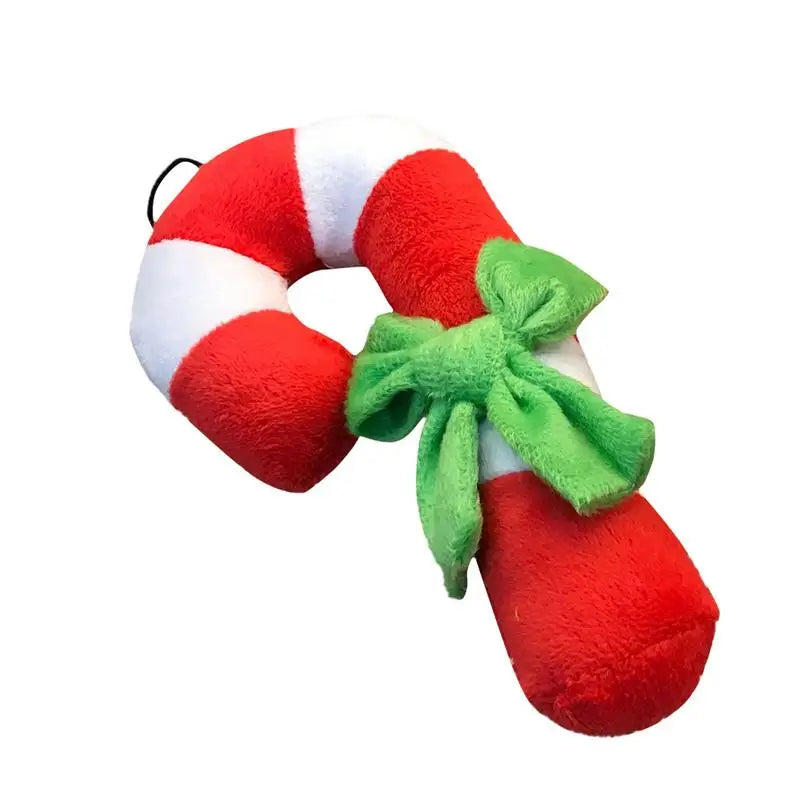 Candy Cane Chew Toy Anti-bite Pet Chewing Toy Christmas Dog Toy Dog Chewing Toys Dog Plush Toys Candy Cane Squeaky Toys Pet