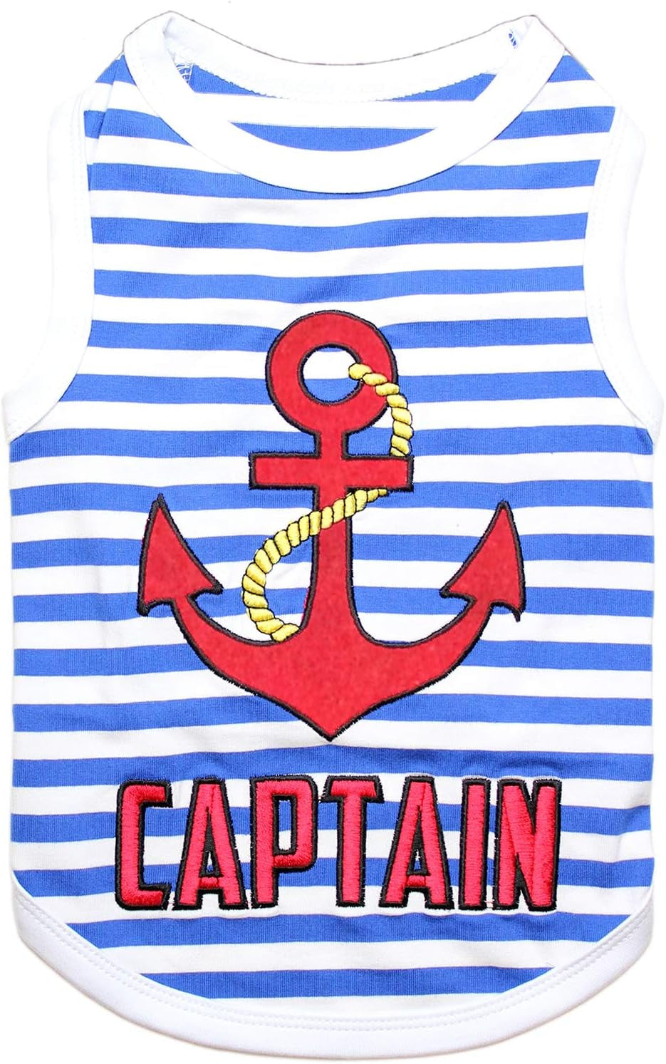 Captain Tee Dog Clothes Tee T-Shirt, M