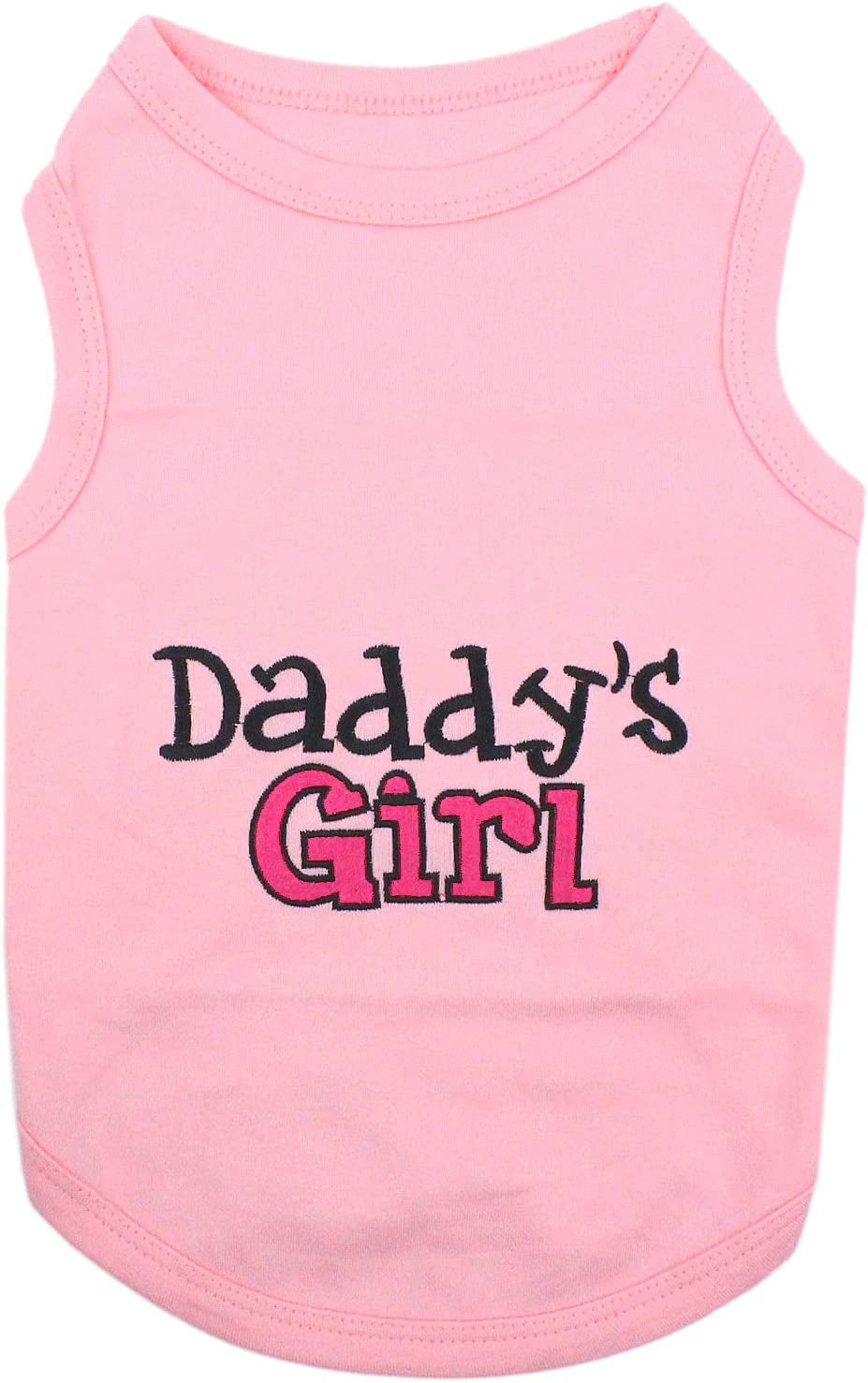 Dog Cat Clothes Tee Shirts Daddy'S Girl T-Shirt, XL